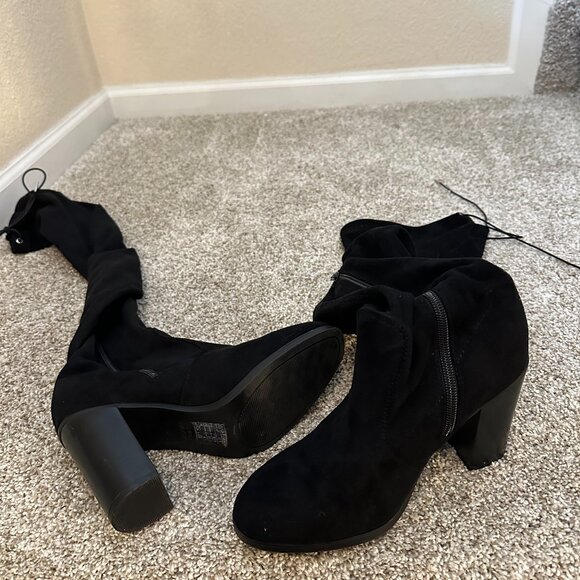 Forever 21 Suede Thigh High Boots - Picture 3 of 3